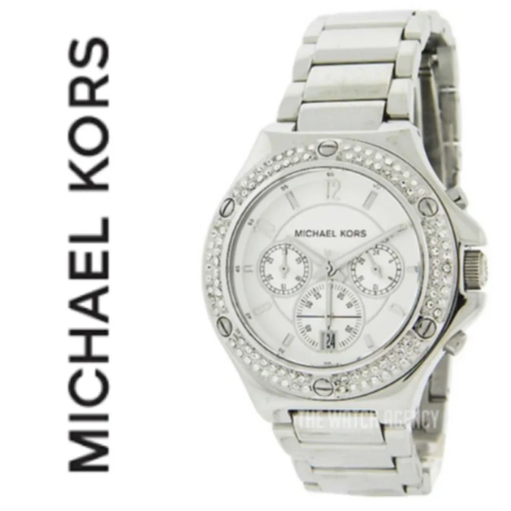 Michael Kors Rocktop Chronograph Silver-tone Ladies Watch